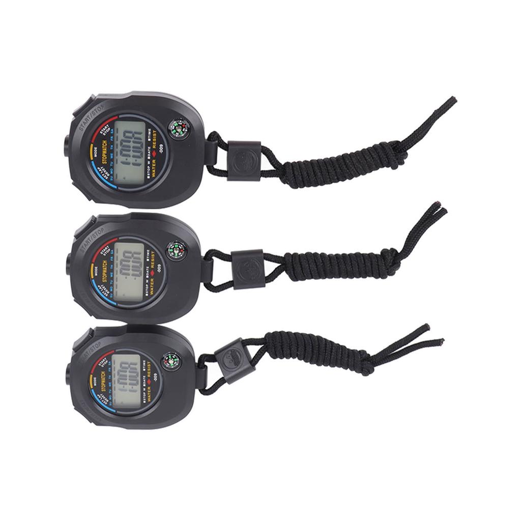 3 PCS Sports Stopwatch High Accuracy Waterproof 40mah Sports Stopwatch Timer for Running Swimming Basketball