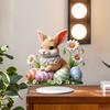 2D Easter Bunny Egg Decoration Desktop Ornament Birthday Gift Holiday Acrylic Sign