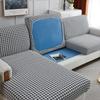 Thick Grid Jacquard Sofa Cushion Cover Slipcovers Elastic Sofa Seat Cover Sofa Seat Cushion Protector