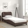 VidaXL Bed Frames Without Mattress Hvar, Upholstered Bed, Slat Base, Single Bed, Adult Bedroom Bed 3207976