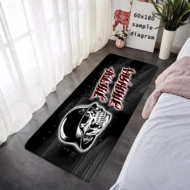 House Entrance Doormat Hallway Carpet Metal M-Mulisha Living Room Rugs Foot Carpets Bathroom Rug Floor Mats Non-slip Home Decor