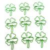 50 шт. Скрепки для бумаги в стиле Инс, зеленый четырехлистный клевер, декор для скрапбукинга, зажим для папки, мини-металлическая закладка, офисные настольные аксессуары