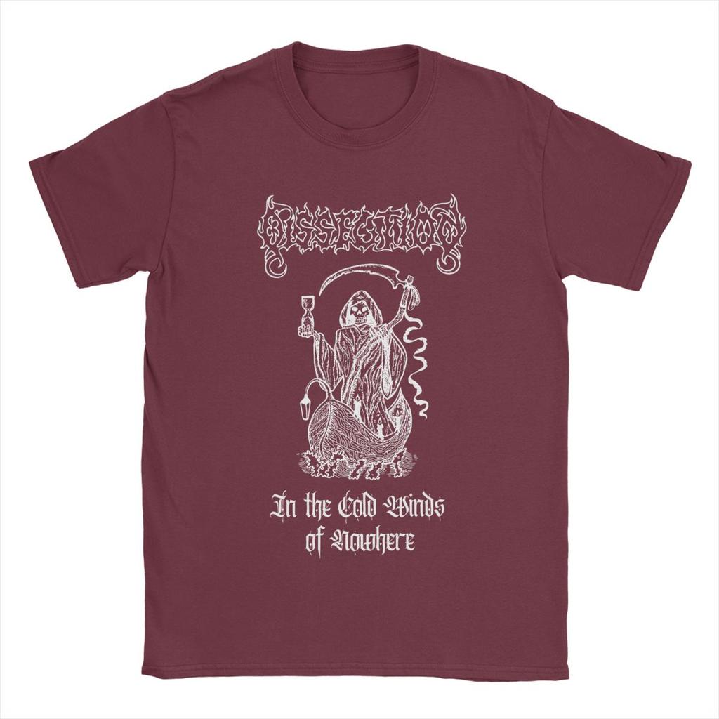 Мужские футболки Dissection In The Cold Winds Of Nowhere, топы из чистого хлопка, винтажная футболка с круглым вырезом, оригинальная футболка