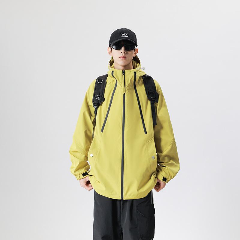 Outdoor Contrast Color Jackets for Men Women In Spring and Autumn Mountaineering Clothing Couple Jackets