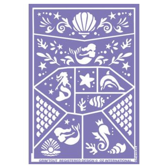 Kids' Makeup Stencil Mermaids
