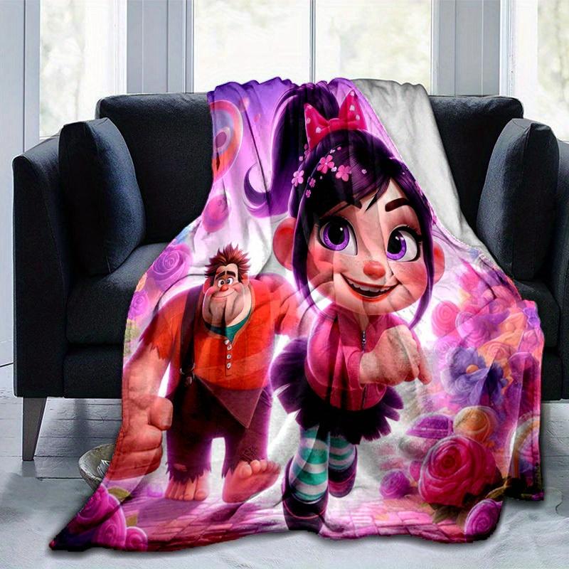 1pc. Cute Cartoon Character Print Blanket - Perfect for Home, Office, Outdoor Use, Gift Idea, Suitable for All Seasonsz0417264