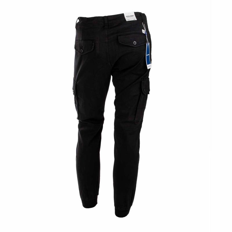 Брюки-карго из однотонного эластичного хлопка для мужчин JACK & JONES