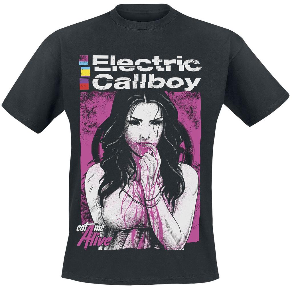 Rare Electric Callboy Cotton Band Shirt Unisex Summer Short Sleeve Fashion Brand Tee Luxury Casual Vintage