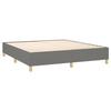 Maison Exclusive - Sommier à lattes de lit avec matelas Gris foncé 180x200cm Tissu