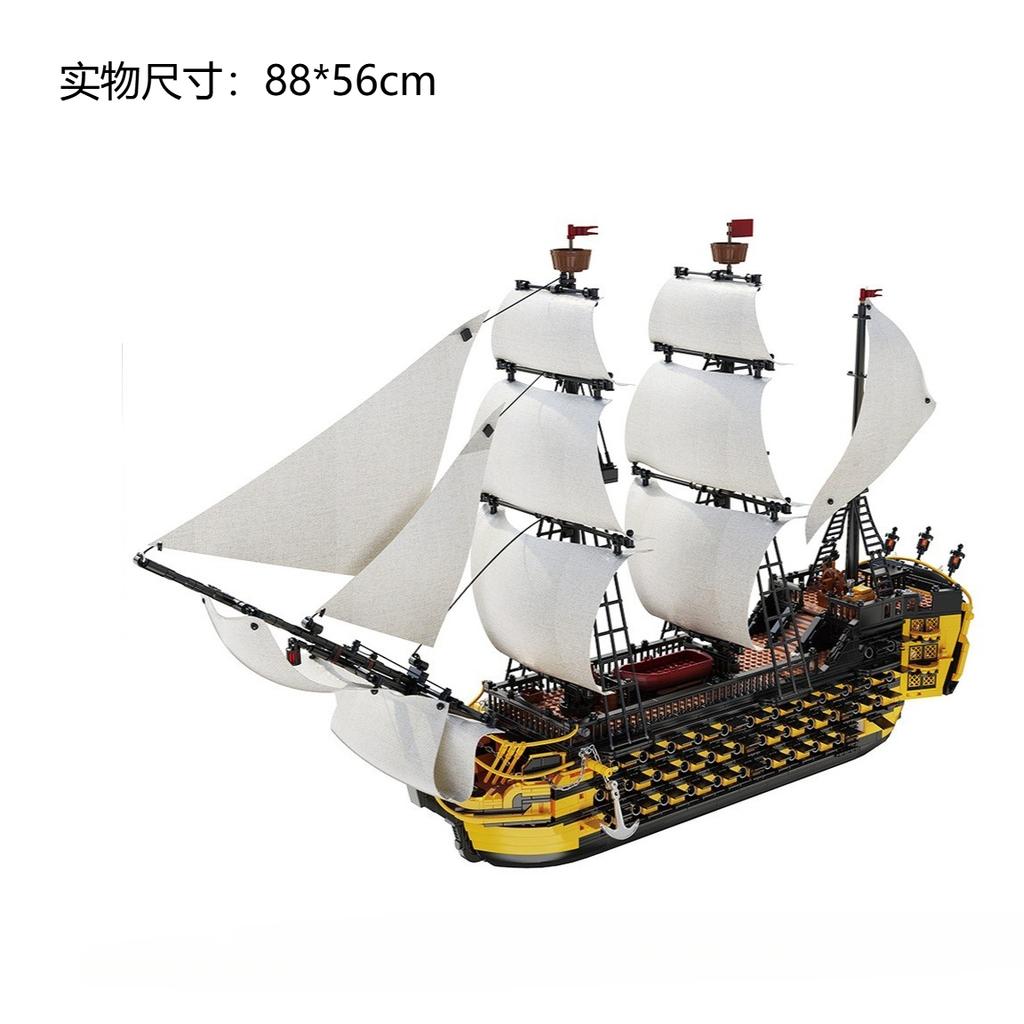 Pirate Ship Endeavour Building Blocks Set - Creative Assembling Model Bricks Toy For Children Birthday Gift