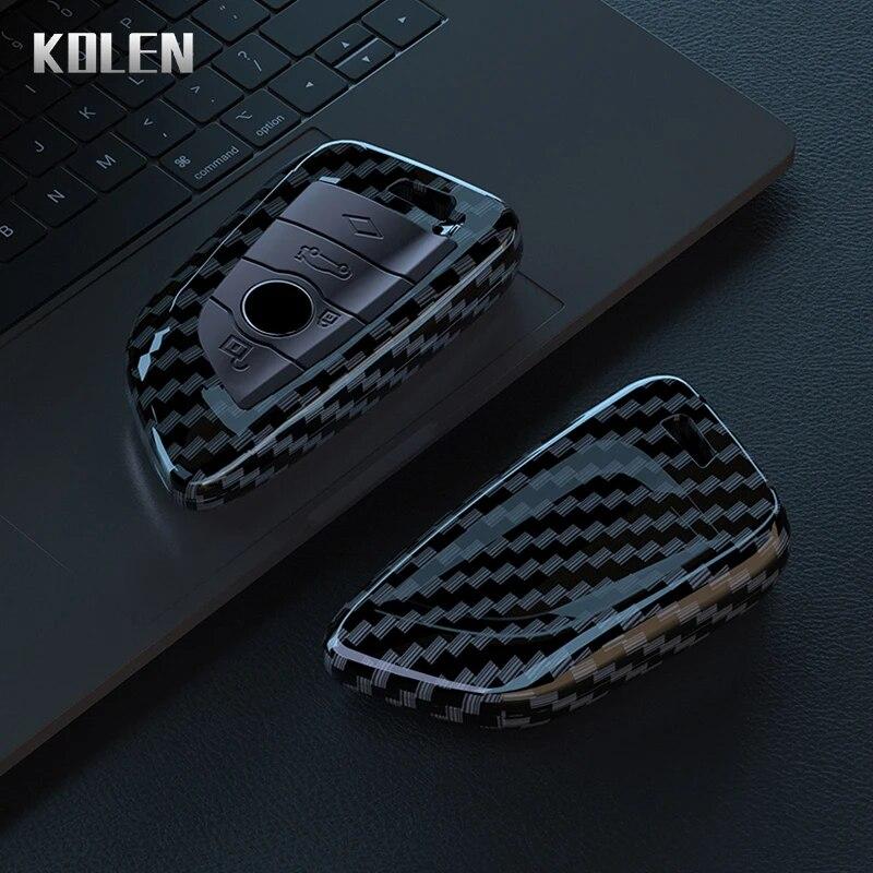 ABS Carbon Fiber Car Key Case Cover For BMW 1 2 3 4 5 6 7 Series X1 X3 X4 X5 X6 X7 F10 F20 F30 G20 G30 G01 F15 F16 G02 G05 F34
