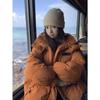 Thickened Korean-style Short Cotton-padded Jacket with Hood for Women, Loose Bread Coat for Winter