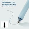 ParKoo Gel Pens Quick Dry Ink Fine Point 0.5mm, Retractable Rolling Ball 6 Black/6 Blue Ink Pen, Click Silent Pens Set for Journaling Notetaking