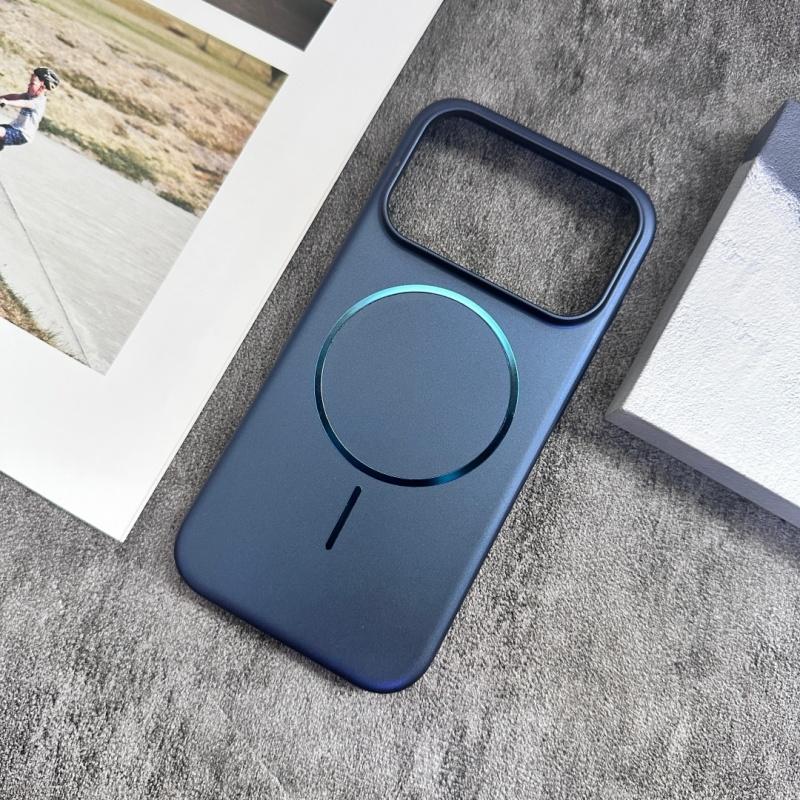 Оригинальный матовый чехол AG ForMagsafe Тонкий магнитный чехол для телефона для iPhone 17 Air 16 15 14 13 12 Pro Max Plus Беспроводная зарядка PC Обложка