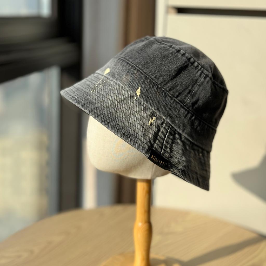 Spring and summer new denim fisherman hat for women2026Versatile casual sun protection hat, large head circumference, makes the face look smaller,