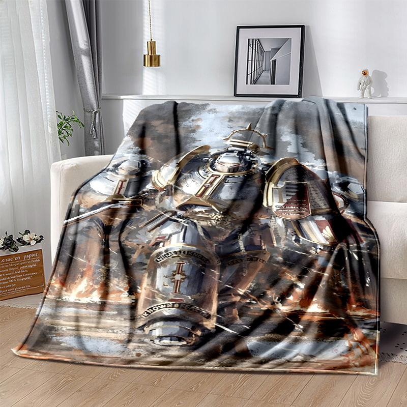 warhammer Flannel Blanket Soft Warm All-Season Throw, Design for Camping, Car Travel, Hiking Sofa, Bed, Office Perfect Gift for Parties