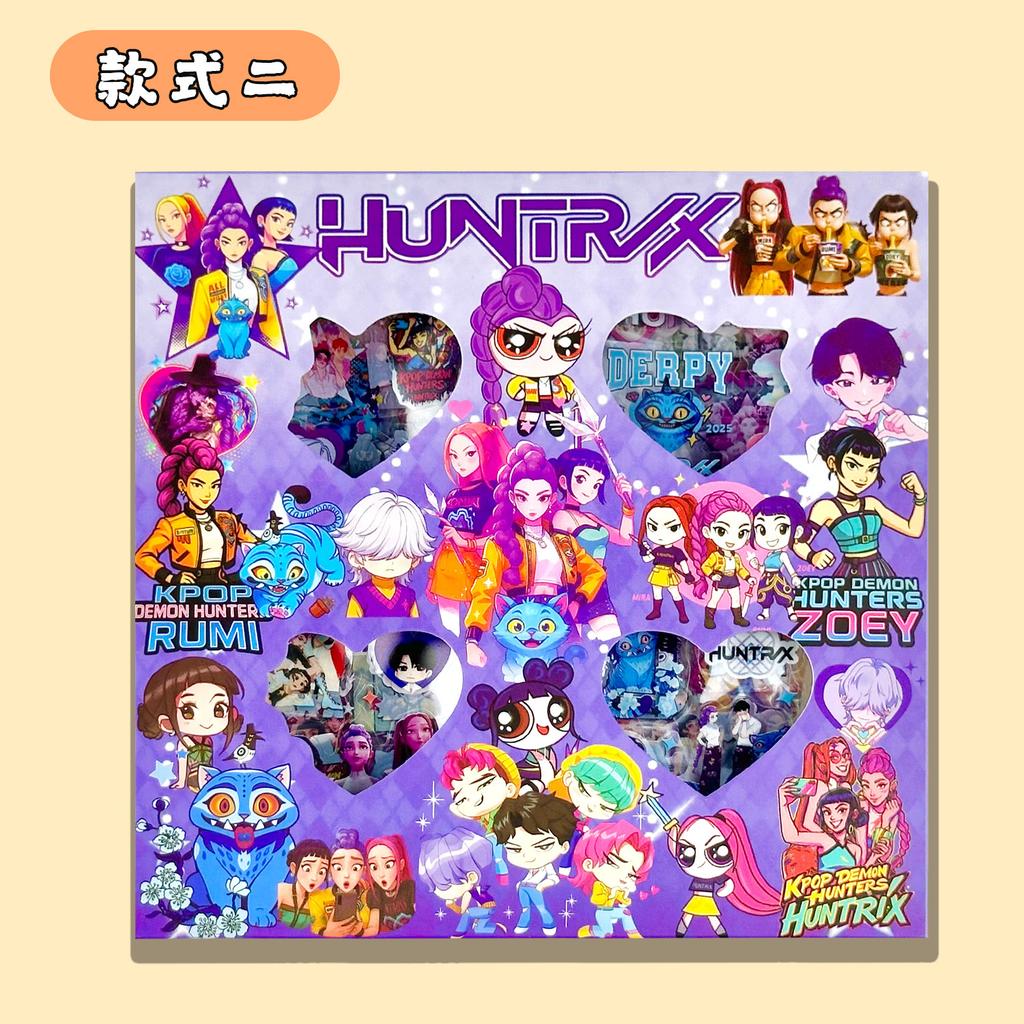 Kpop Demon Hunter Girl Group Box Stickers with Rich Patterns, Self-cutting, Creative DIY Stickers for Girls Gifts