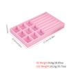 1PC, Flocking Jewelry Box Jewelry Tray, Color: Pink