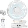 Маленький автоматический левый и мини-пульт выкл 3 скорости ветра ритм компактный светодиод для теплового удара непрерывный белый вентилятор, поворот, 360° вправо, перезаряжаемый,