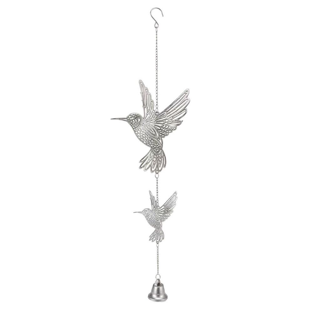 Garden Decor Hanging Wind Chime Hanging Pendant Hummingbird Wind Chimes Metal Bird Bell Tree Decor
