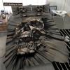 Комплект пододеяльника Skull Chevalier размера King, постельное белье с ужасным скелетом, покрывало на День мертвых, 2/3 предмета для мальчиков, мужчин, подарки