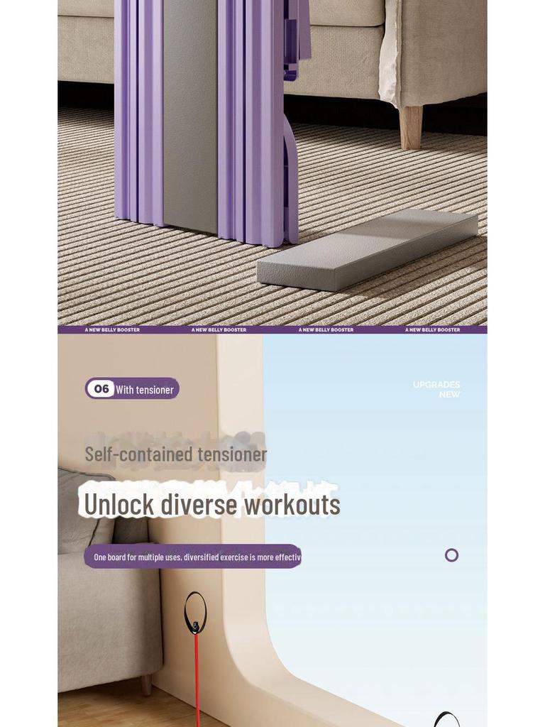 Многофункциональная фитнес-доска для мышц живота и груди с колесом-слайдером