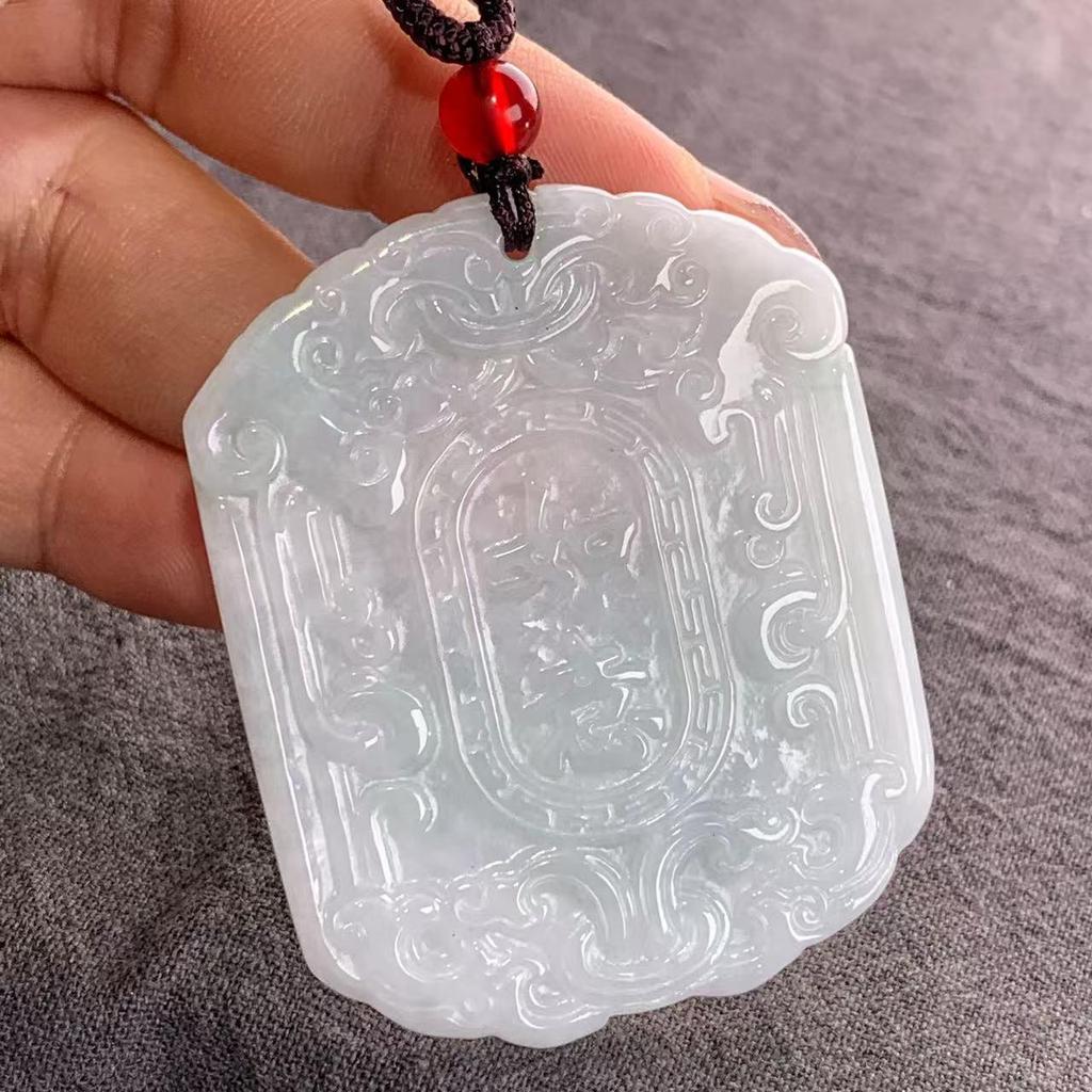 Burma A-Grade Natural Jade Leaf Pi Xiu Pendant