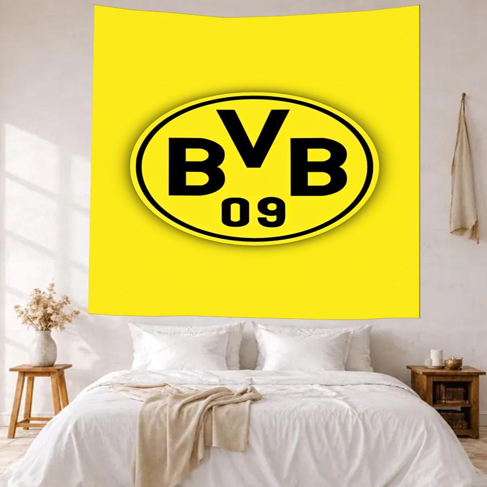Borussia Dortmund Wall Decor Tapestry Art For Pet Memorial Birthdaywedding Party Backdrop Family Gift