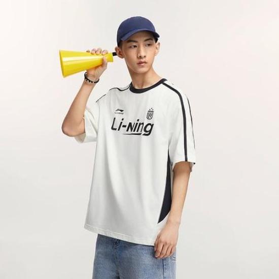 Li Ning Футболка унисекс LiNing Sports Life Collection Цвет: Слоновая кость AHSV299-1