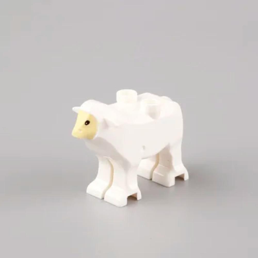 Животные Строительные Блоки Город Маленькие Большие Украшения Панда Собака Овца Свинья Корова Зоопарк Олень Монстр Крокодил Тигр Волк Орел Подарок Мальчику Игрушка