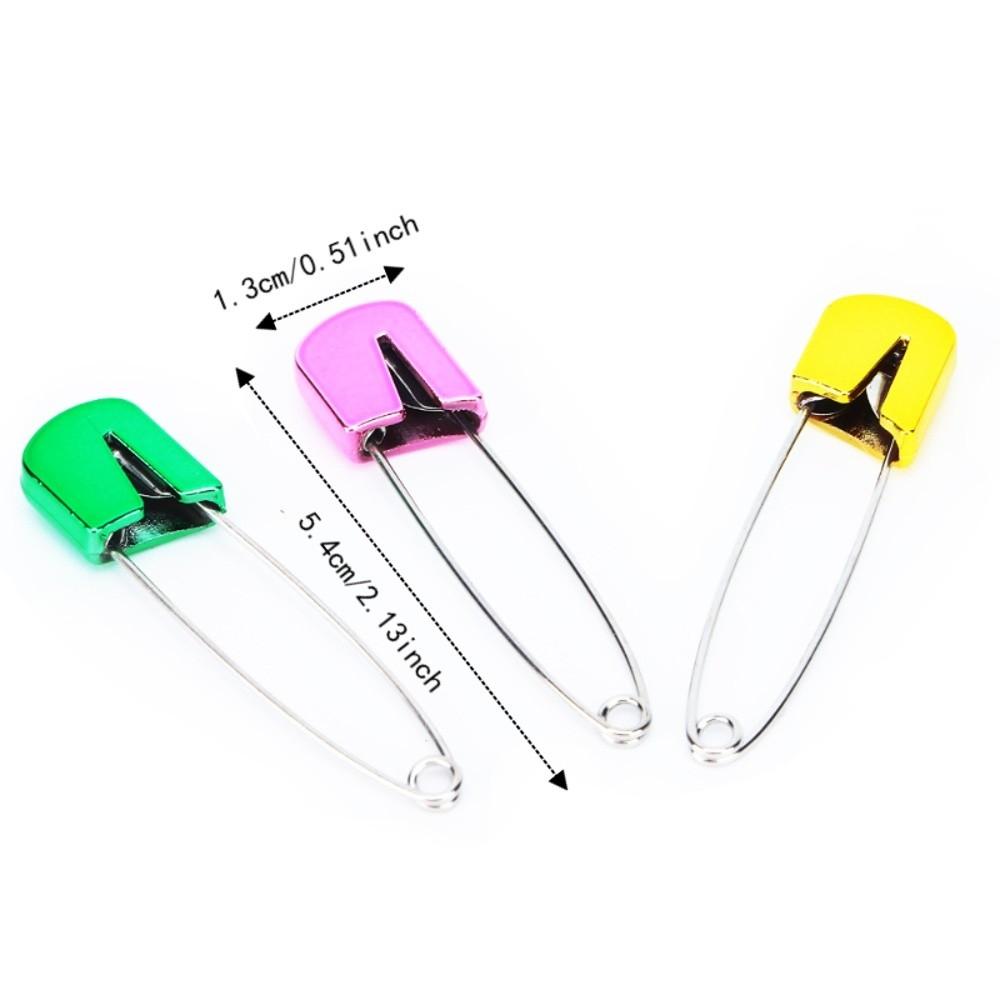 100pcs Assorted Color Safety Pins Stainless Steel Cloth Diaper Pins Diaper Pins For Tag Fastening
