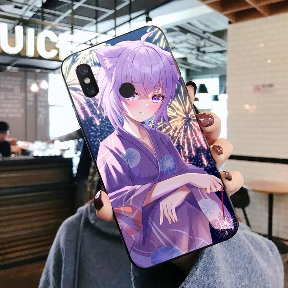 Чехол для телефона Kawaii Nekomata Okayu для Xiaomi Mi 5X 8 9 10 11 12 lite pro 10T PocoX3pro PocoM3 Note 10 pro lite