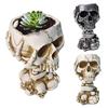 Кашпо в форме черепа, готические горшки для суккулентов с дренажем, цветочный горшок на Хэллоуин, высокий цветочный горшок в форме черепа для домашнего декора, подарок на новоселье