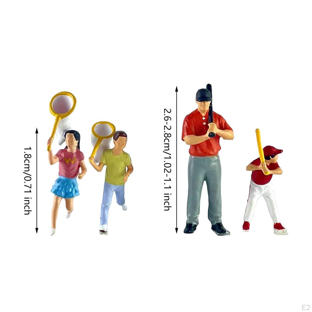 1/64 Миниатюрные фигурки людей Диорама Фигурки Коллекция из смолы Поделки Раскрашенные вручную для