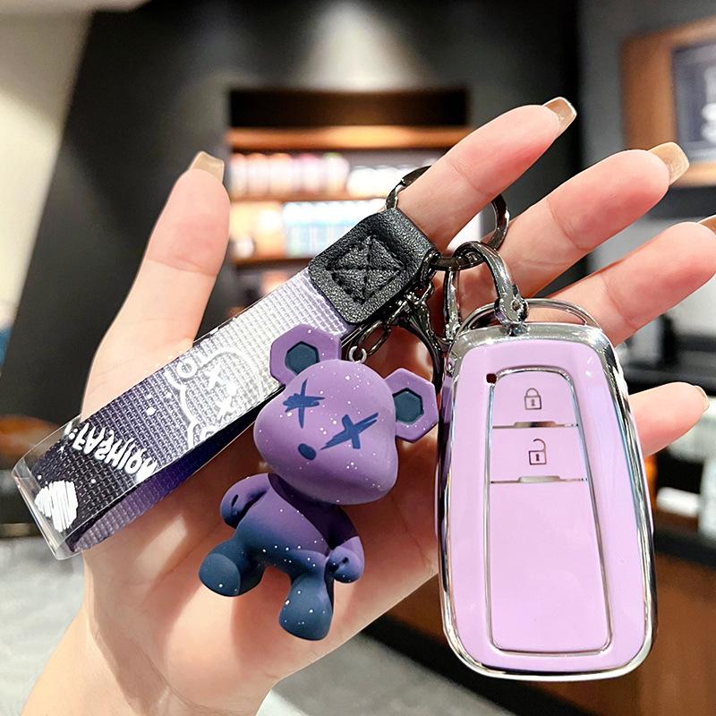 Чехол для дистанционного ключа автомобиля из ТПУ, защитный чехол для Toyota Corolla Prius Camry CHR C-HR RAV4 Altis Land Cruiser Prado Avalon