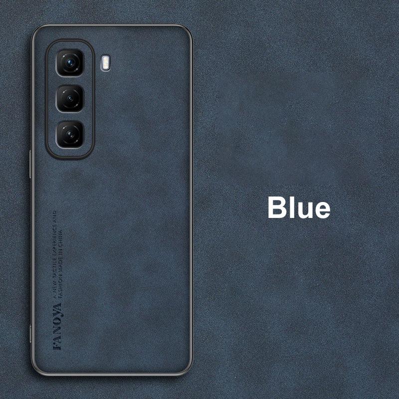 Для Infinix Hot 50 Pro Plus 4G Чехол Роскошный Чехол для телефона из ПУ кожи Для Infinix Hot 50 5G Задняя крышка Матовый силикон Полная защита