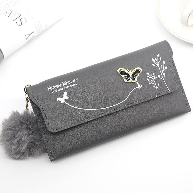 Fashion Butterfly Wallet Women PU Leather Small Clutch Casual Lady Coin Purse Card Holder Female Handbag CLE