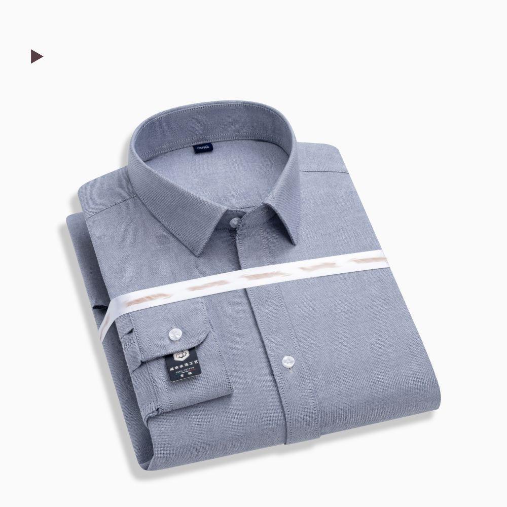 Рубашка Oxford Spun 100% чистого хлопка, мужская рубашка с длинным рукавом, профессиональная рабочая рубашка, белая рубашка из цельного хлопка премиум-класса