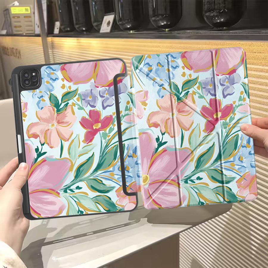 Чехол-подставка для планшета iPad Pro 2025 Mini 6 7 Pro 11-го 10-го 9-го 8-го 7-го 12,9 дюйма Air 4 5 M3 M2 1 2 M4 11 дюймов Мультяшный