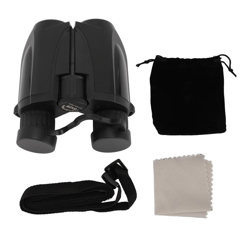 8X25 бинокль с зеленой пленкой и окуляром 16 мм, складной компактный бинокль HD для концертов, театральных представлений