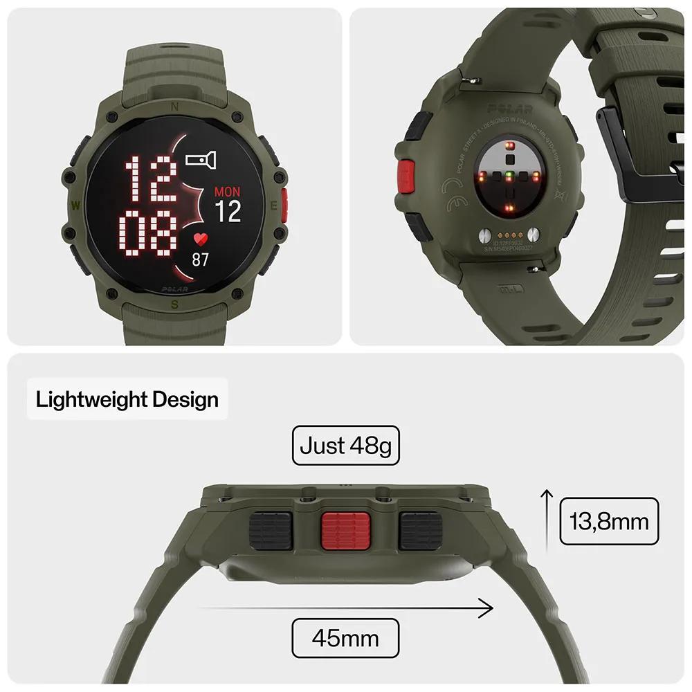 Polar Street X smartwatch GPS Green