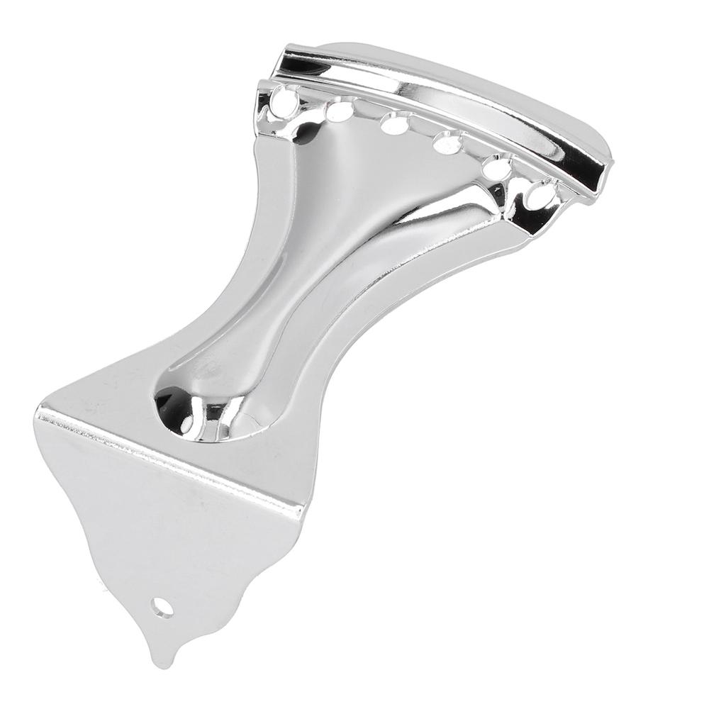 Guitar Tailpiece Metal Material Silver Color 6 String Bridge Accessories with Mounting Screw