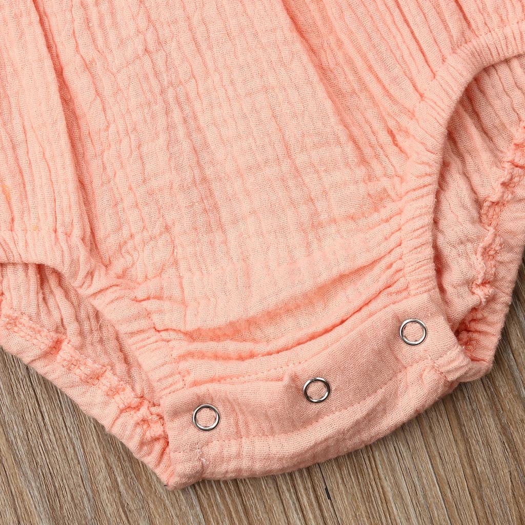 Одежда для новорожденных девочек 0-24 месяцев, комбинезон с длинными рукавами и рюшами, мягкий комбинезон, солнечный костюм