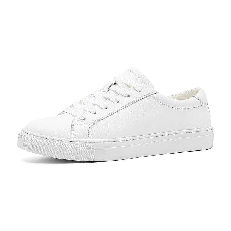 Leather Soft-Soled White Shoes Men'S 46 Large-Size Men'S Shoes 47 Trendy Versatile Board Shoes 48 Widened And Fattened Extra Large-Size Men'S Shoes