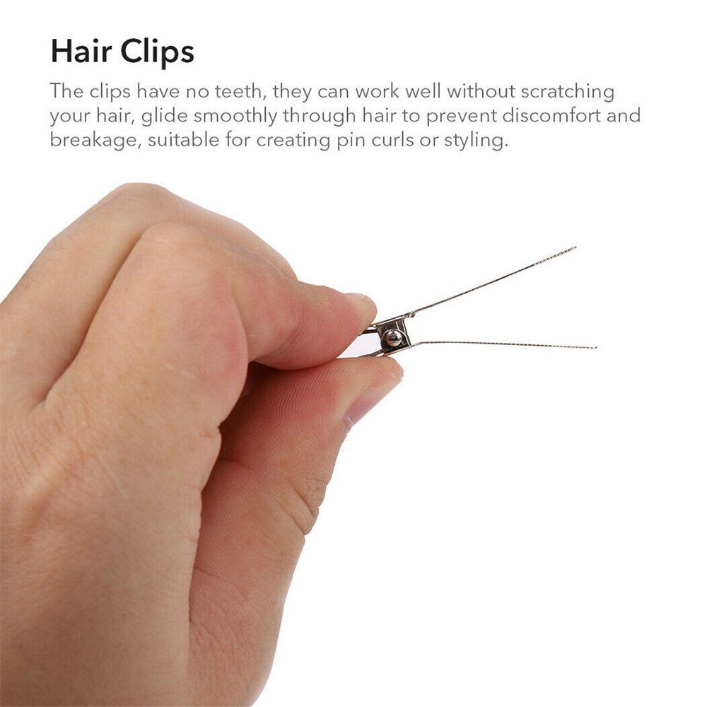 24PCS Professional No Crease Fixed hair Hair Clip Seamless No Bend Makeup Clip