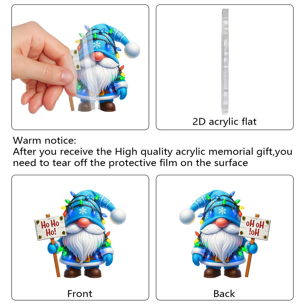 Домашний акриловый декор Праздничный адвент-календарь Коллекционные адвент-календари Набор 2D причудливых гномов Памятный домашний декор Коллекционные предметы
