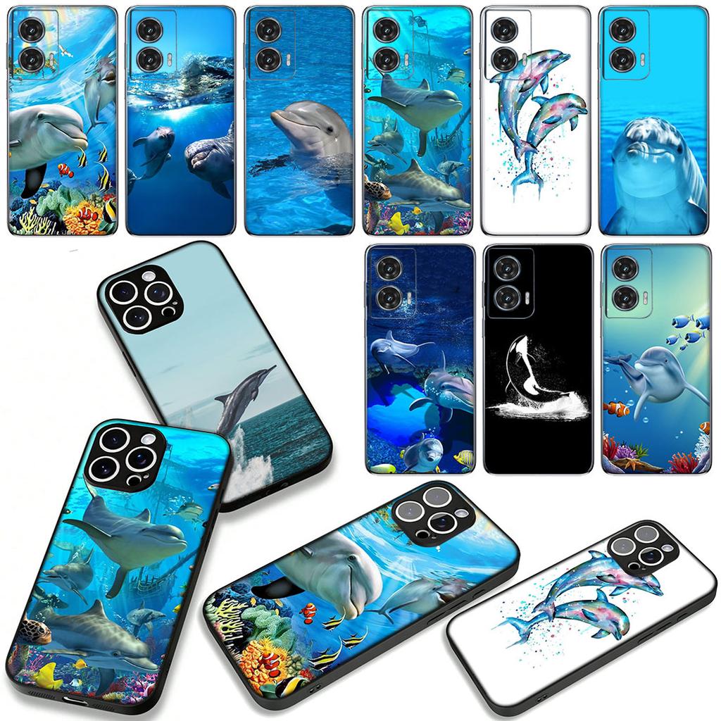 Phone Cover for Xiaomi Poco X7 X6 X5 F7 F6 F8 Ultra F5 M6 M7 M8 Pro C85 C75 C65 C71 C61 Case Dolphin Animal Casing