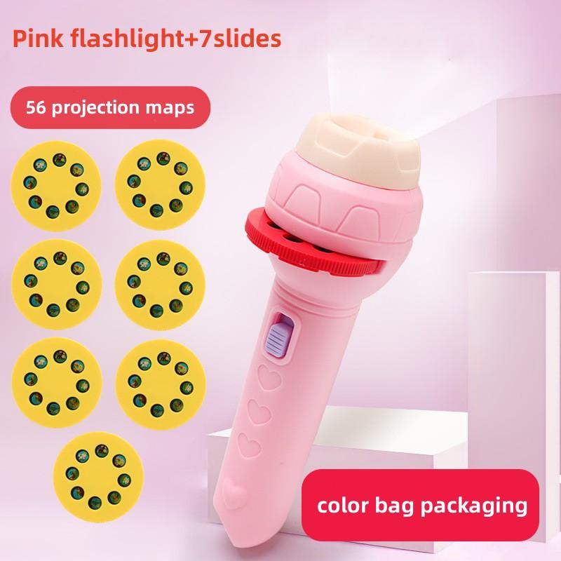 Braided Beads 24/56 imagens Projection Toy Flashlight Toys Colour Early education Souptoys Cartoon Children's gift  spacer beads