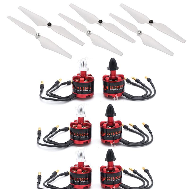 F450 Power System: 2212 920KV Brushless Motor, 30A ESC, 9450 Self-Locking Propeller for F550 Hexacopter/Quadcopter