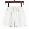 Casual Shorts High Waisted Cotton Hemp Straight Leg Wide Leg Pants